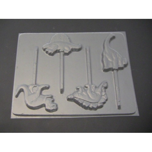 605 Dinosaur Chocolate or Hard Candy Lollipop Mold Molds N More